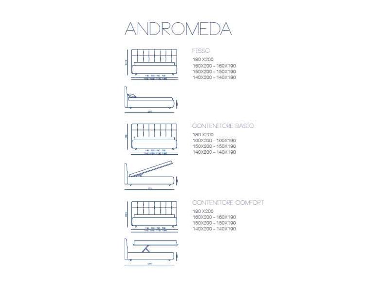 Итальянская кровать ANDROMEDA-1 фабрики BONTEMPI CASA
