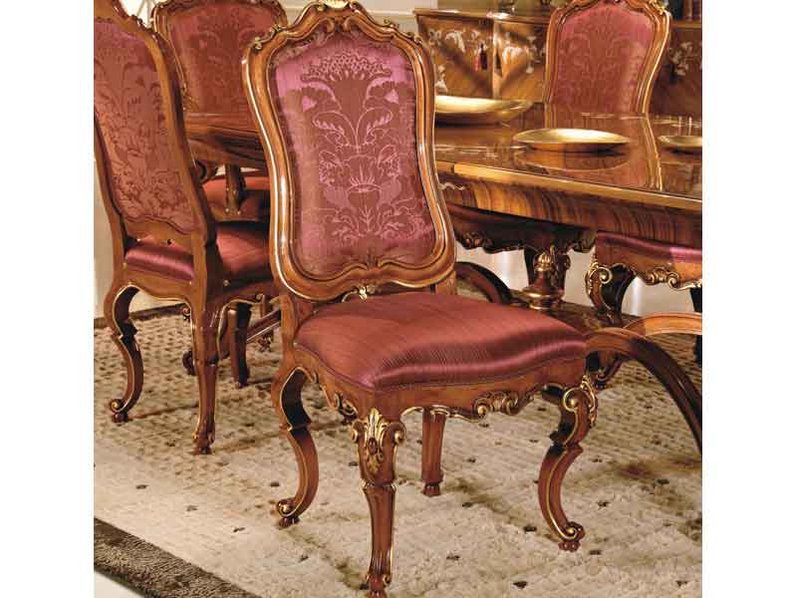 Итальянский стол и стулья DECOR ROYAL 02 фабрики BIANCHINI