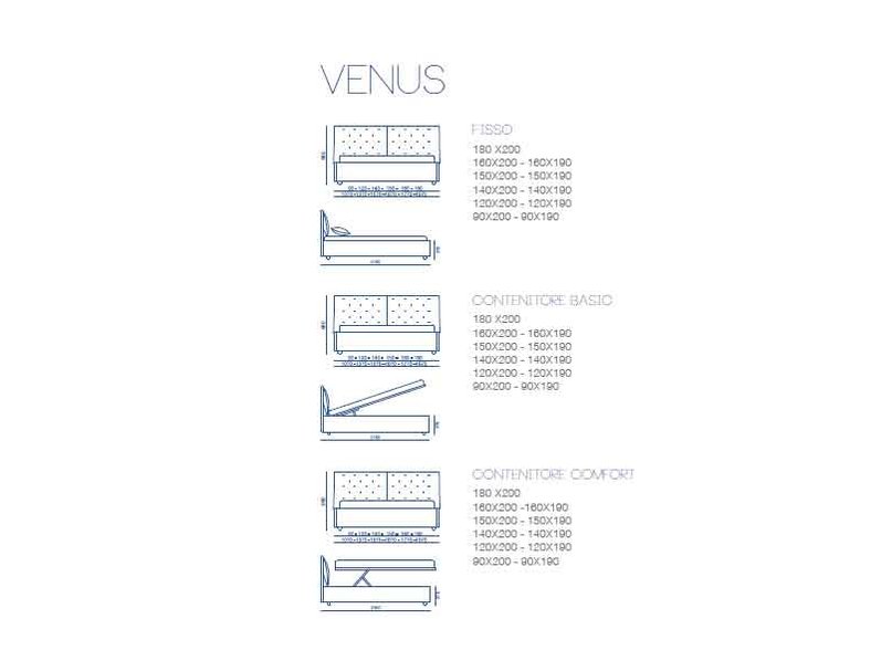 Итальянская кровать VENUS фабрики BONTEMPI CASA