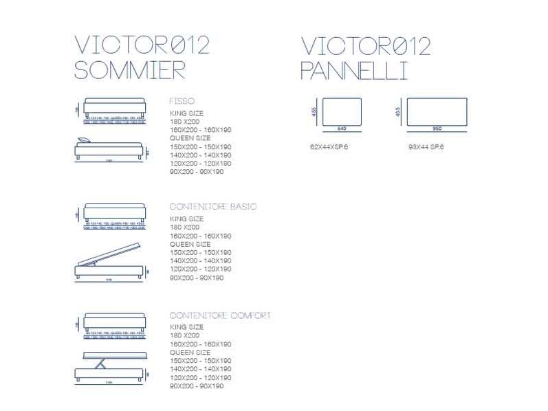 Итальянская кровать VICTOR012 фабрики BONTEMPI CASA