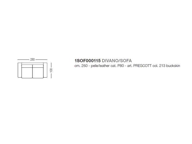 Итальянский диван SOFT-1 фабрики BONTEMPI CASA