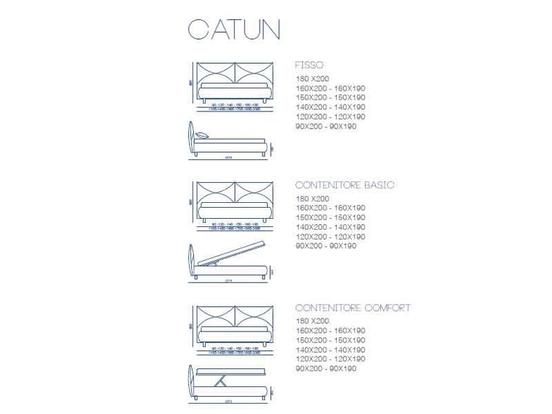 Итальянская кровать CATUN фабрики BONTEMPI CASA