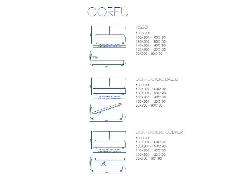 Итальянская кровать CORFù-1 фабрики BONTEMPI CASA