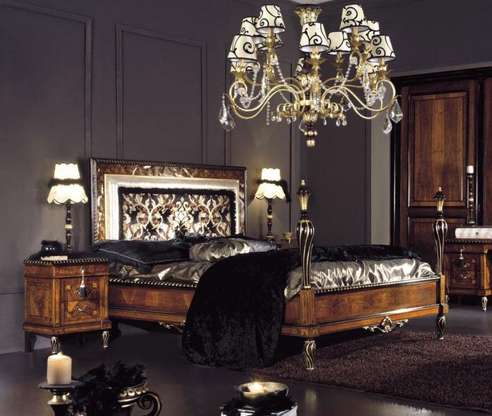 Итальянская спальня Neoclassico Gold фабрики Antico Borgo