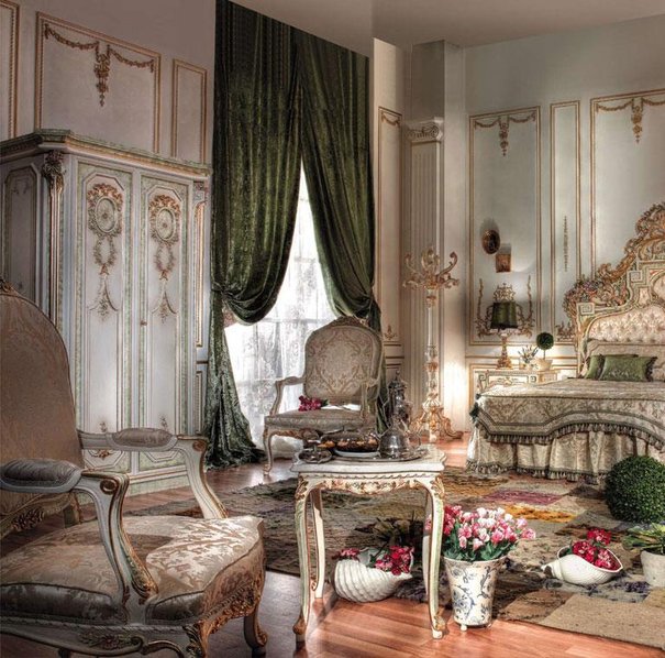 Итальянские спальни Gold фабрики Asnaghi Interiors