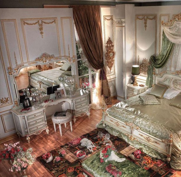 Итальянские спальни Gold фабрики Asnaghi Interiors