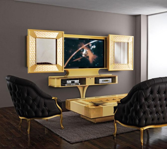 Итальянская мебель для ТВ из коллекции MOSAIK фабрики VISMARA DESIGN