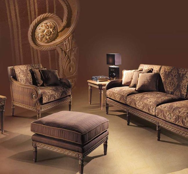 Итальянская мягкая мебель LUIGI XVI фабрики ANGELO CAPPELLINI