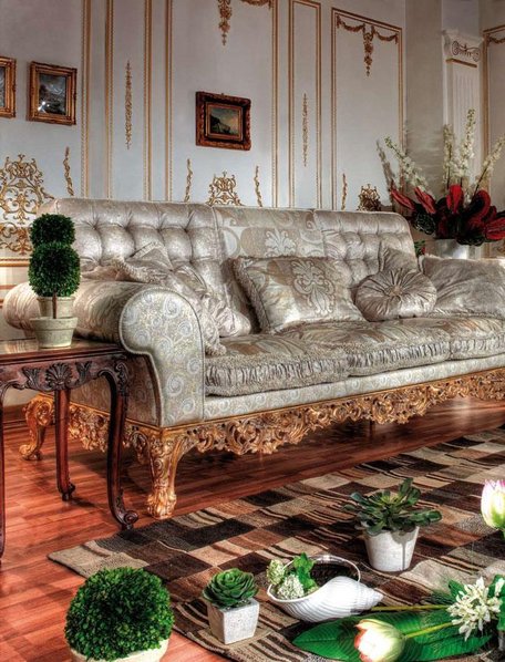 Итальянская мягкая мебель Gold фабрики Asnaghi Interiors