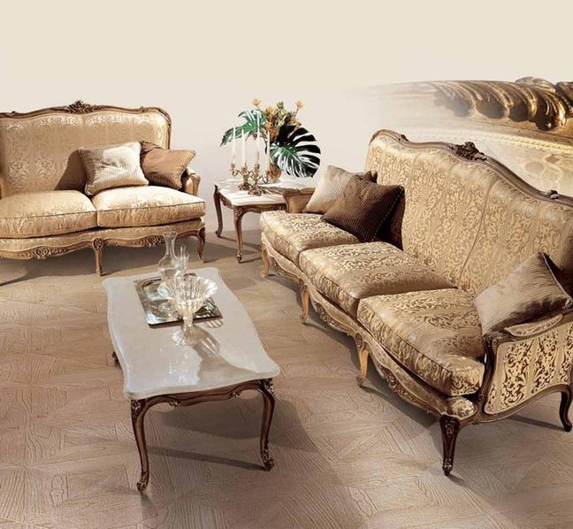 Итальянская мягкая мебель LUIGI XV фабрики ANGELO CAPPELLINI