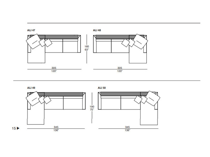 Итальянский диван ALICANTE 03 Silver Label фабрики IL LOFT