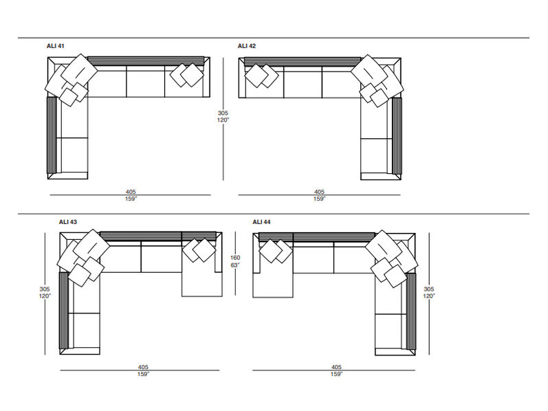 Итальянский диван ALICANTE 03 Silver Label фабрики IL LOFT