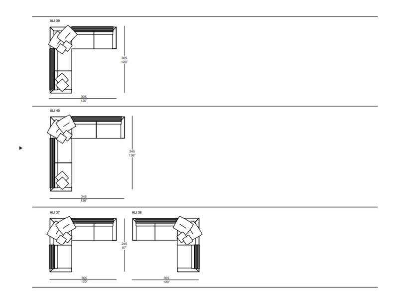 Итальянский диван ALICANTE 03 Silver Label фабрики IL LOFT