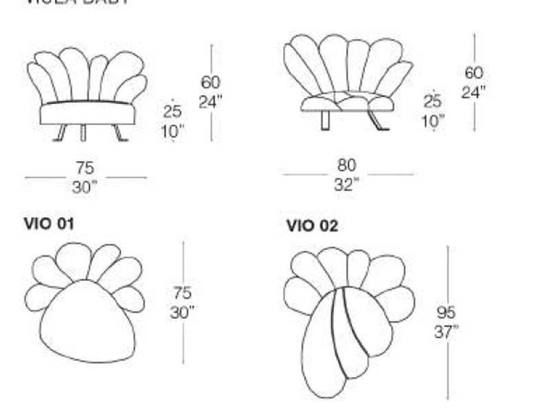 Итальянское кресло VIOLA BABY фабрики IL LOFT