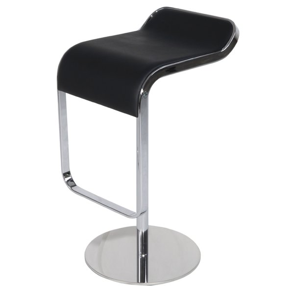 Барный стул LEM Style Piston Stool черная кожа от дизайнера SHIN AND TOMOKO AZUMI