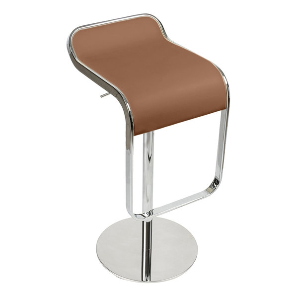 Барный стул LEM Style Piston Stool коричневая кожа от дизайнера SHIN AND TOMOKO AZUMI