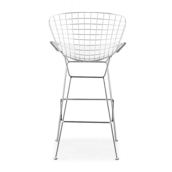 Барный стул Wire Side Chair белый от дизайнера HARRY BERTOIA