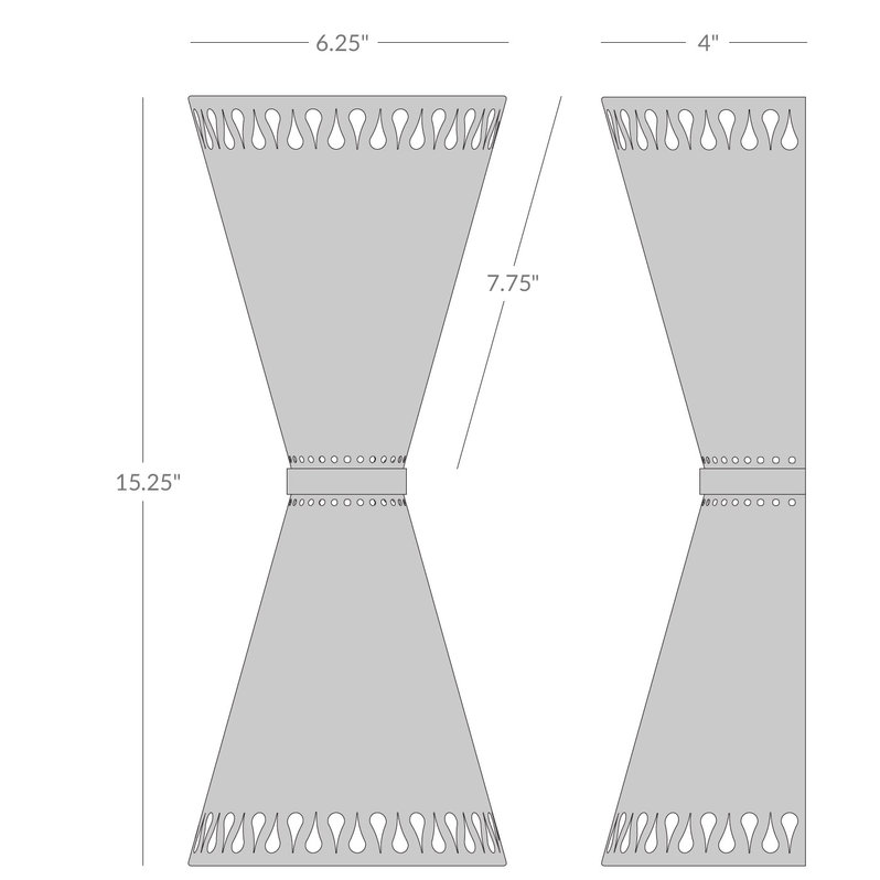 Бра Havana Half-Wall фабрики JONATHAN ADLER