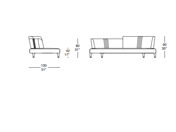 Итальянский диван DELTA WOOD 2015 фабрики IL LOFT