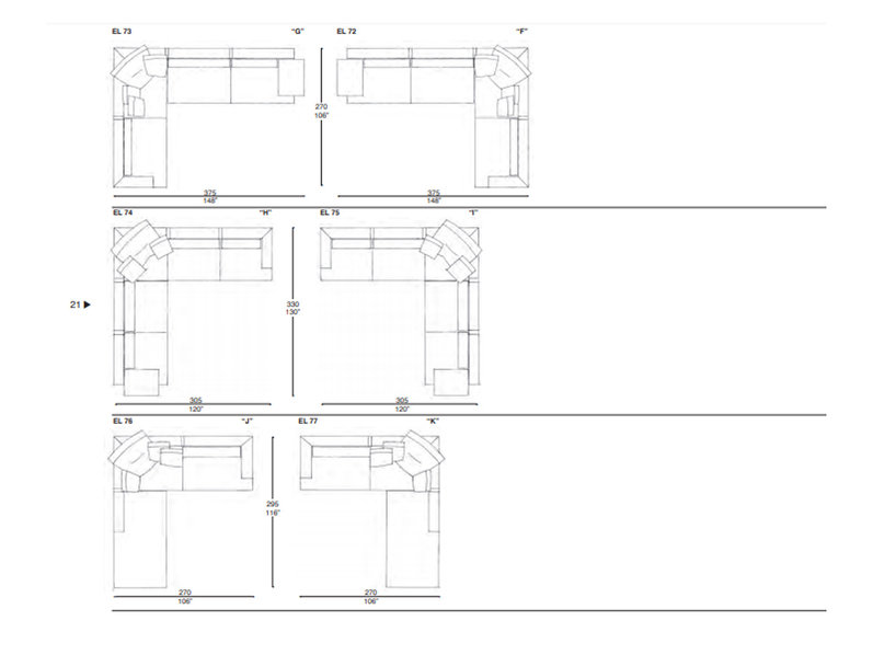 Итальянский диван ELLINGTON Silver Label фабрики IL LOFT