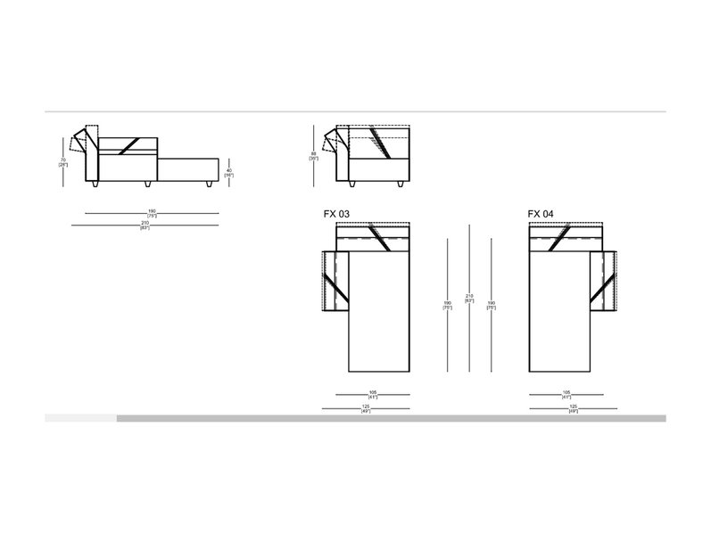 Итальянский диван FLEXIBLE 05 фабрики IL LOFT