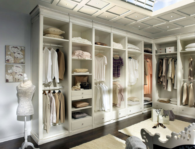 Итальянская гардеробная комната Platinum фабрики Lubiex