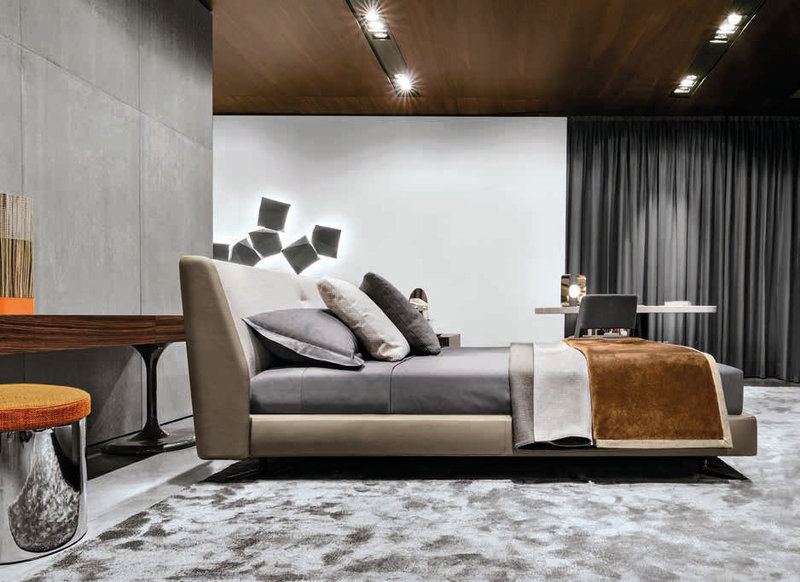 Итальянская кровать SPENCER фабрики MINOTTI