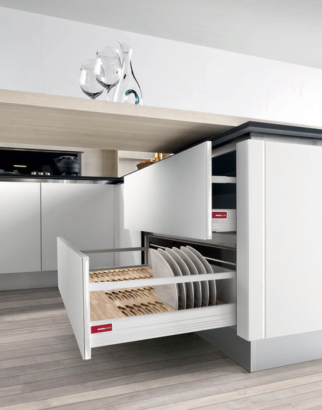 Итальянская кухня ABSOLUTE WHITE фабрики SPAGNOL CUCINE