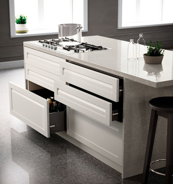 Итальянская кухня CARATTERE 02 фабрики SCAVOLINI