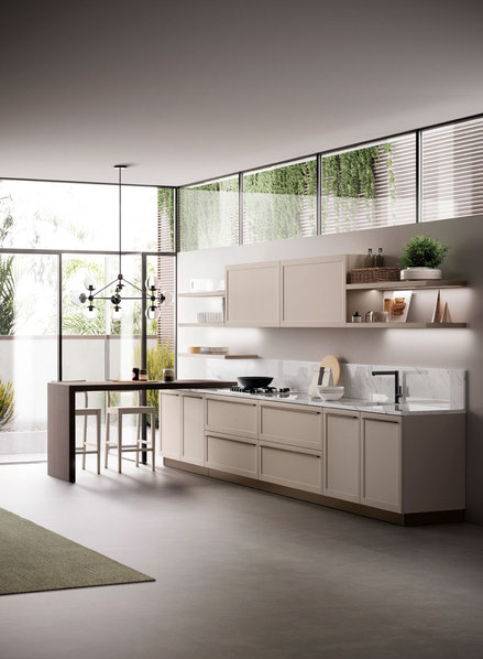 Итальянская кухня CARATTERE 07 фабрики SCAVOLINI