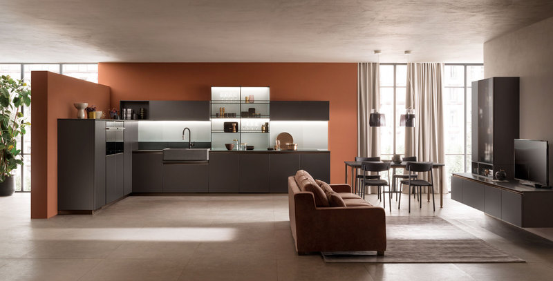 Итальянская кухня DeLinea 09 фабрики SCAVOLINI