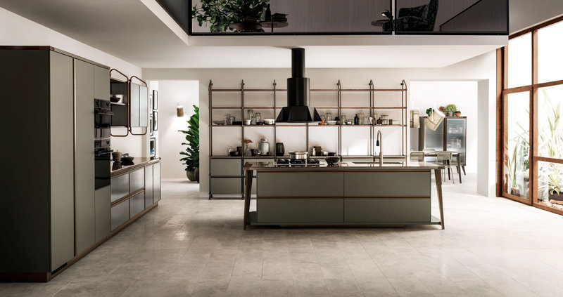 Итальянская кухня Diesel Open Workshop 04 фабрики SCAVOLINI