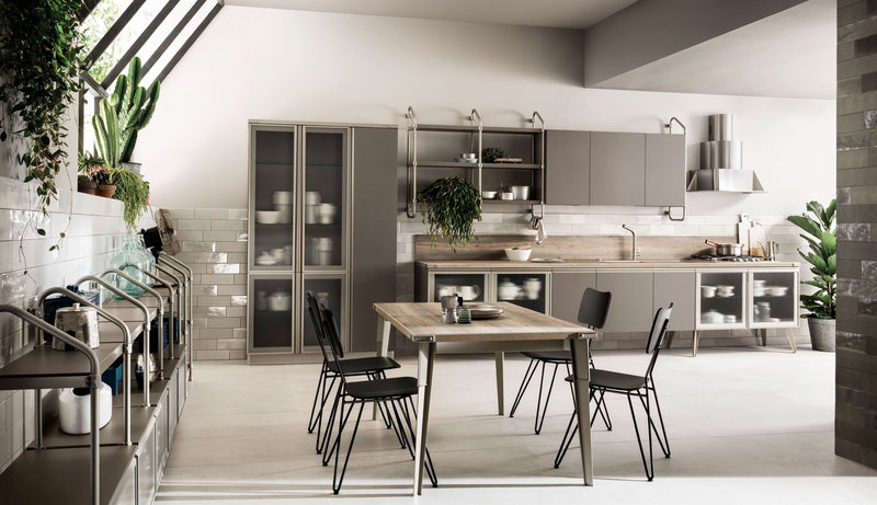 Итальянская кухня Diesel Open Workshop 07 фабрики SCAVOLINI