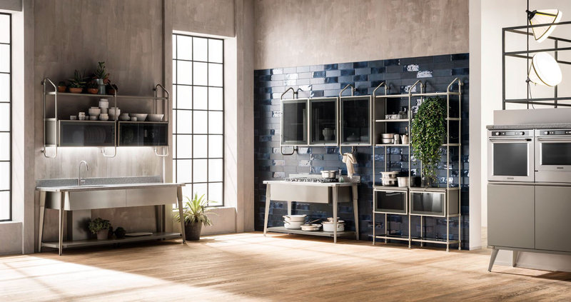 Итальянская кухня Diesel Open Workshop 08 фабрики SCAVOLINI