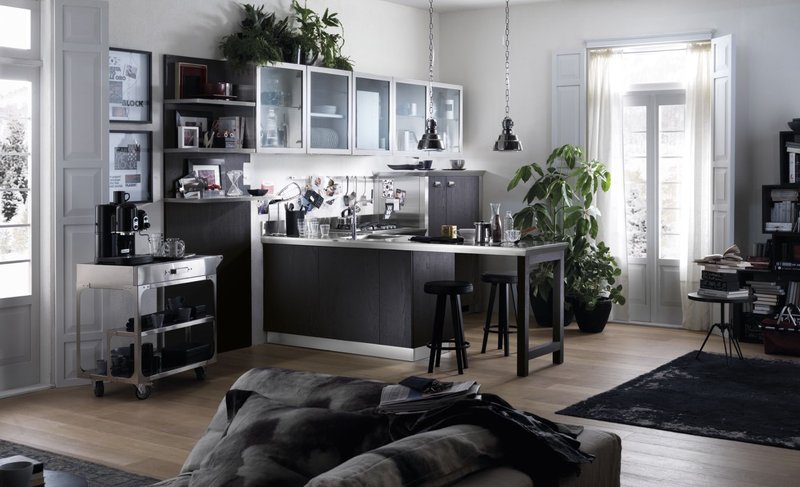 Итальянская кухня Diesel Social Kitchen 05 фабрики SCAVOLINI