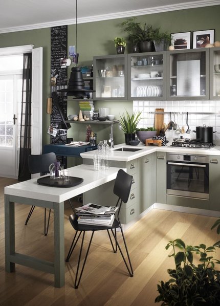 Итальянская кухня Diesel Social Kitchen 06 фабрики SCAVOLINI