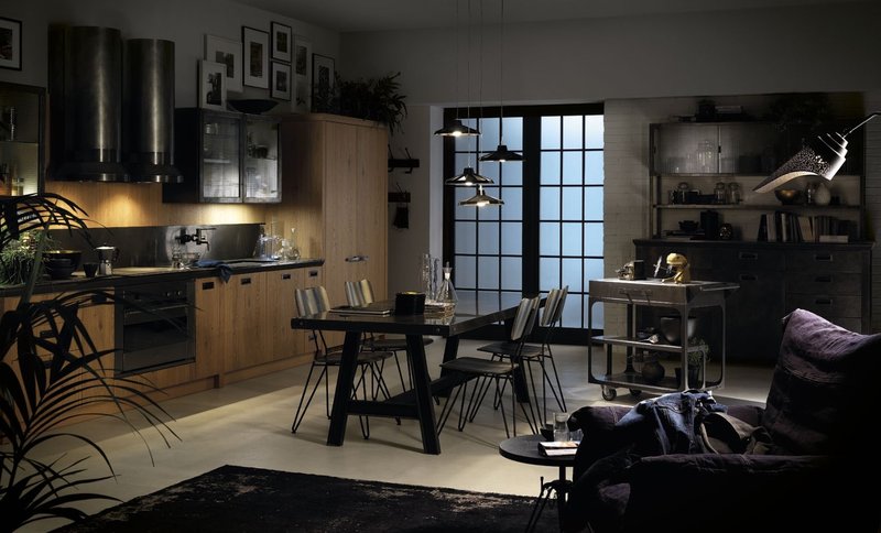 Итальянская кухня Diesel Social Kitchen 07 фабрики SCAVOLINI