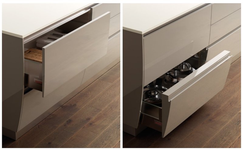 Итальянская кухня Flux Swing 01 фабрики SCAVOLINI