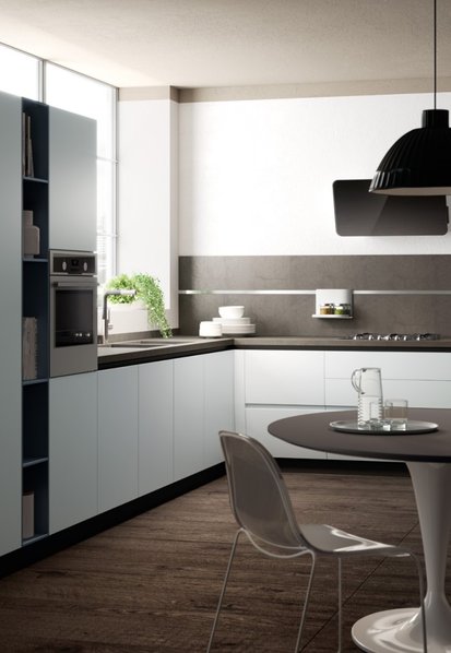 Итальянская кухня Flux Swing 02 фабрики SCAVOLINI