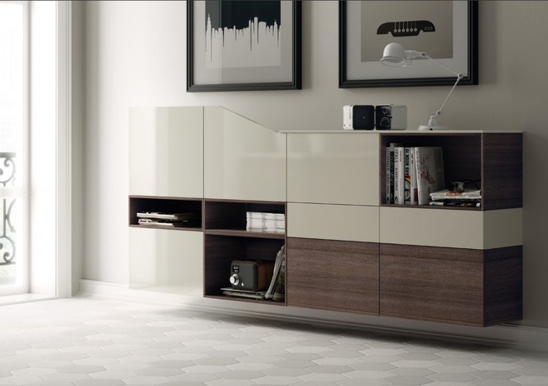 Итальянская кухня Flux Swing 05 фабрики SCAVOLINI