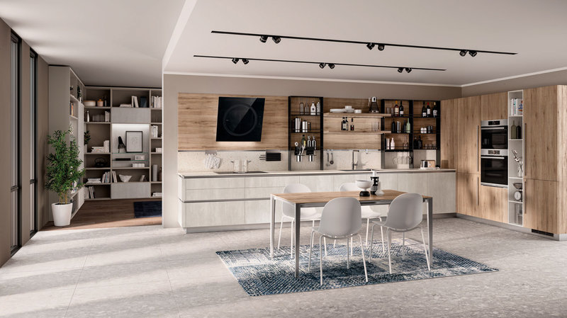 Итальянская кухня LiberaMente 01 фабрики SCAVOLINI