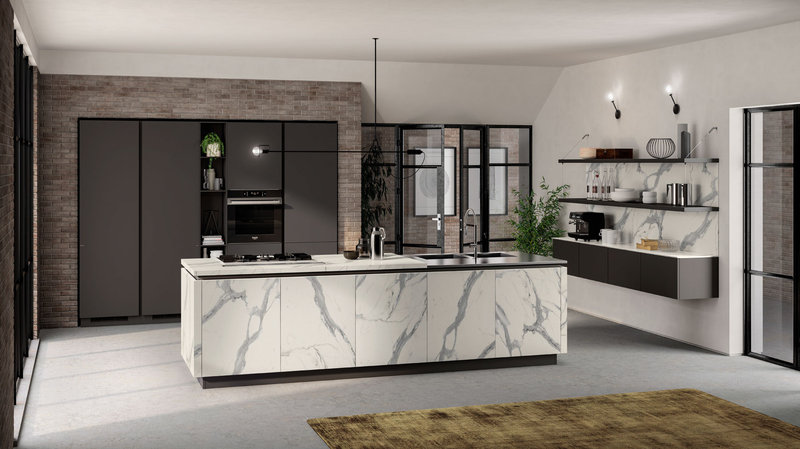 Итальянская кухня LiberaMente 02 фабрики SCAVOLINI