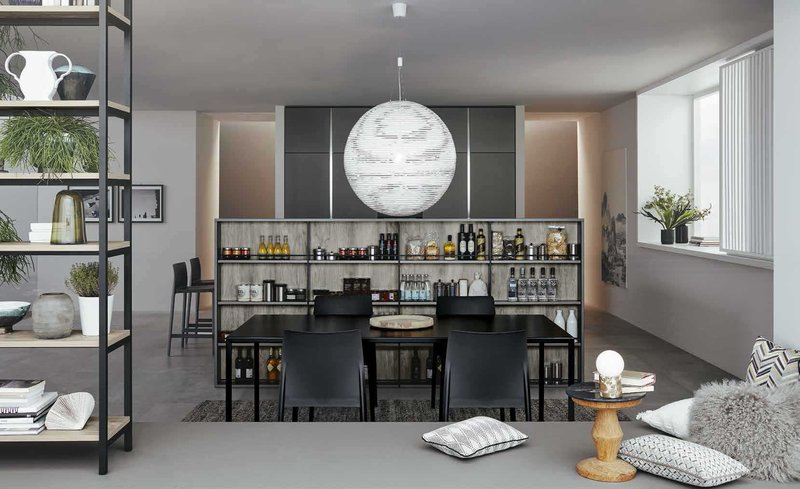 Итальянская кухня LOUNGE 06 фабрики VENETA CUCINE