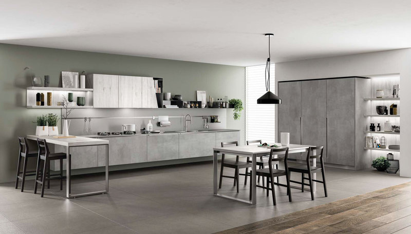 Итальянская кухня Mood 03 фабрики SCAVOLINI