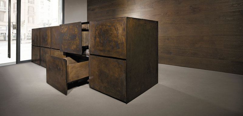 Итальянская кухня Poured Cast Bronze фабрики MINOTTI CUCINE