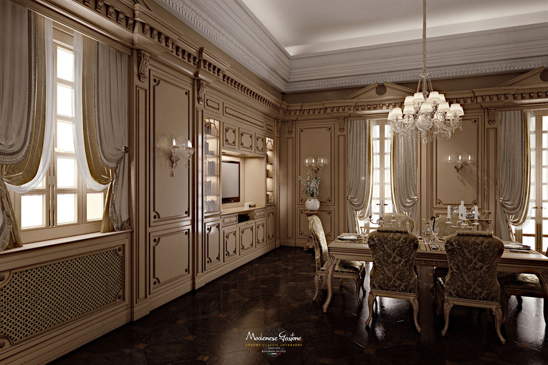 Итальянская кухня Romantica lacquered and patinated фабрики Modenese Gastone