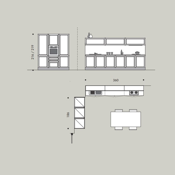 Итальянская кухня SIMPLY NATURAL фабрики SPAGNOL CUCINE