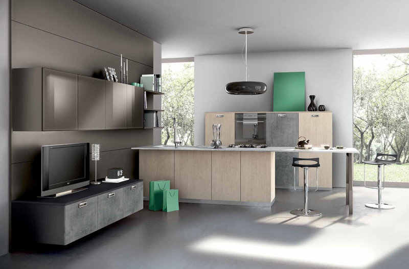 Итальянская кухня Smart 02 фабрики SPAGNOL CUCINE