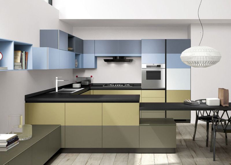 Итальянская кухня Tetrix 04 фабрики SCAVOLINI