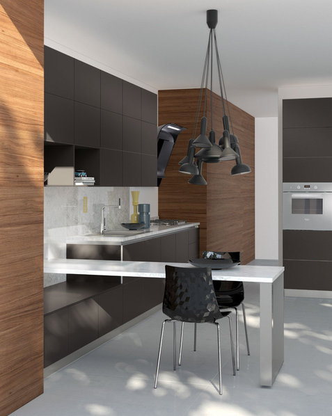 Итальянская кухня Tetrix 07 фабрики SCAVOLINI